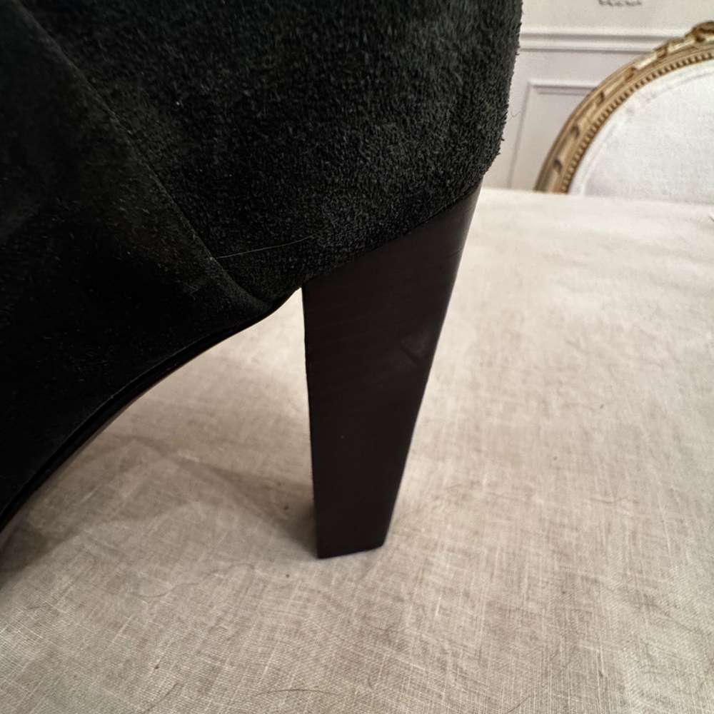 House of Harlow 1960 Suede Green Mid-Calf Boots - Picture 10 of 10